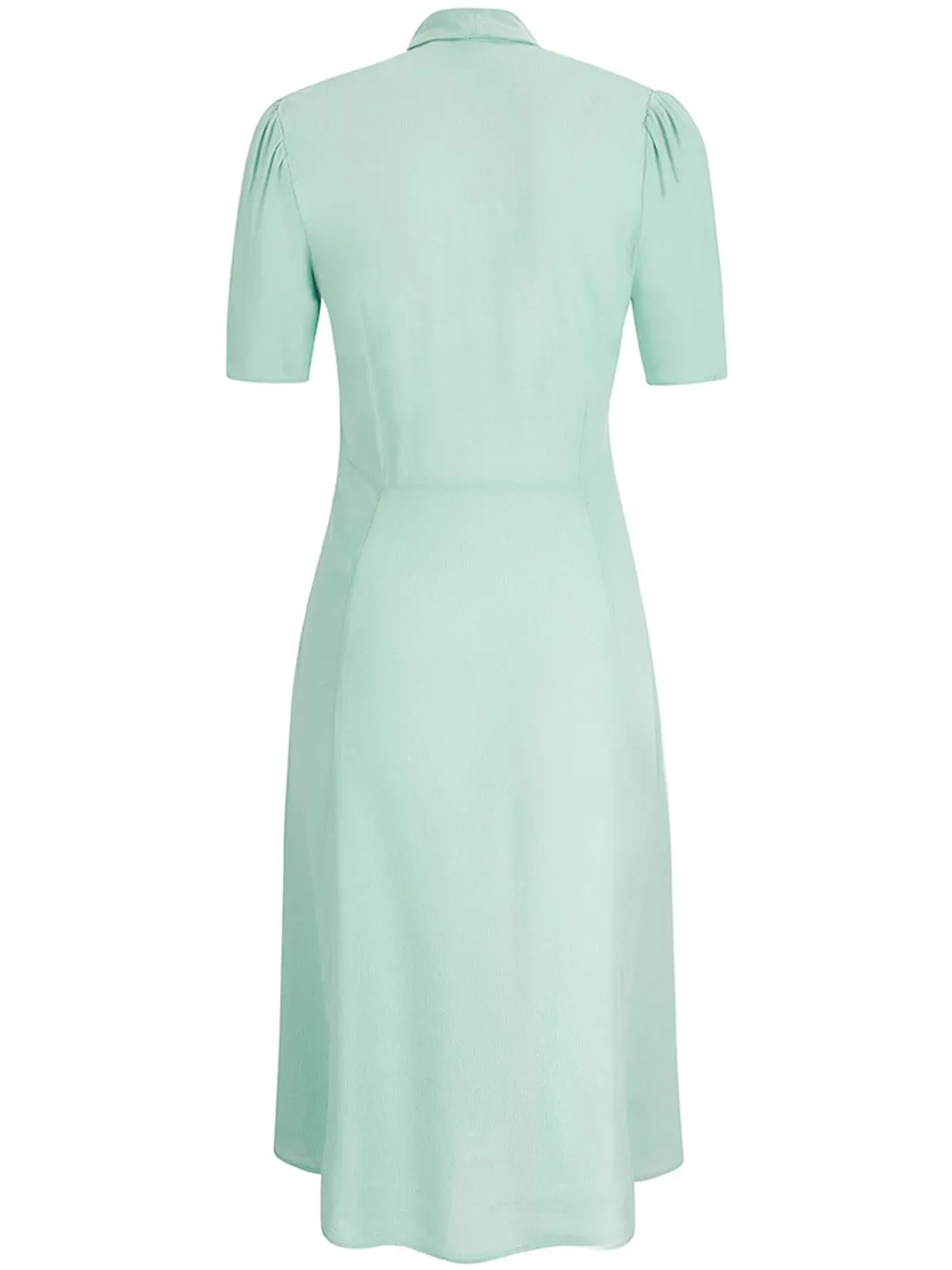 1940s Vintage Matinee Dress in Pistachio Green