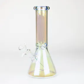 8" Solid Color Eletroplate Glass Beaker Bong