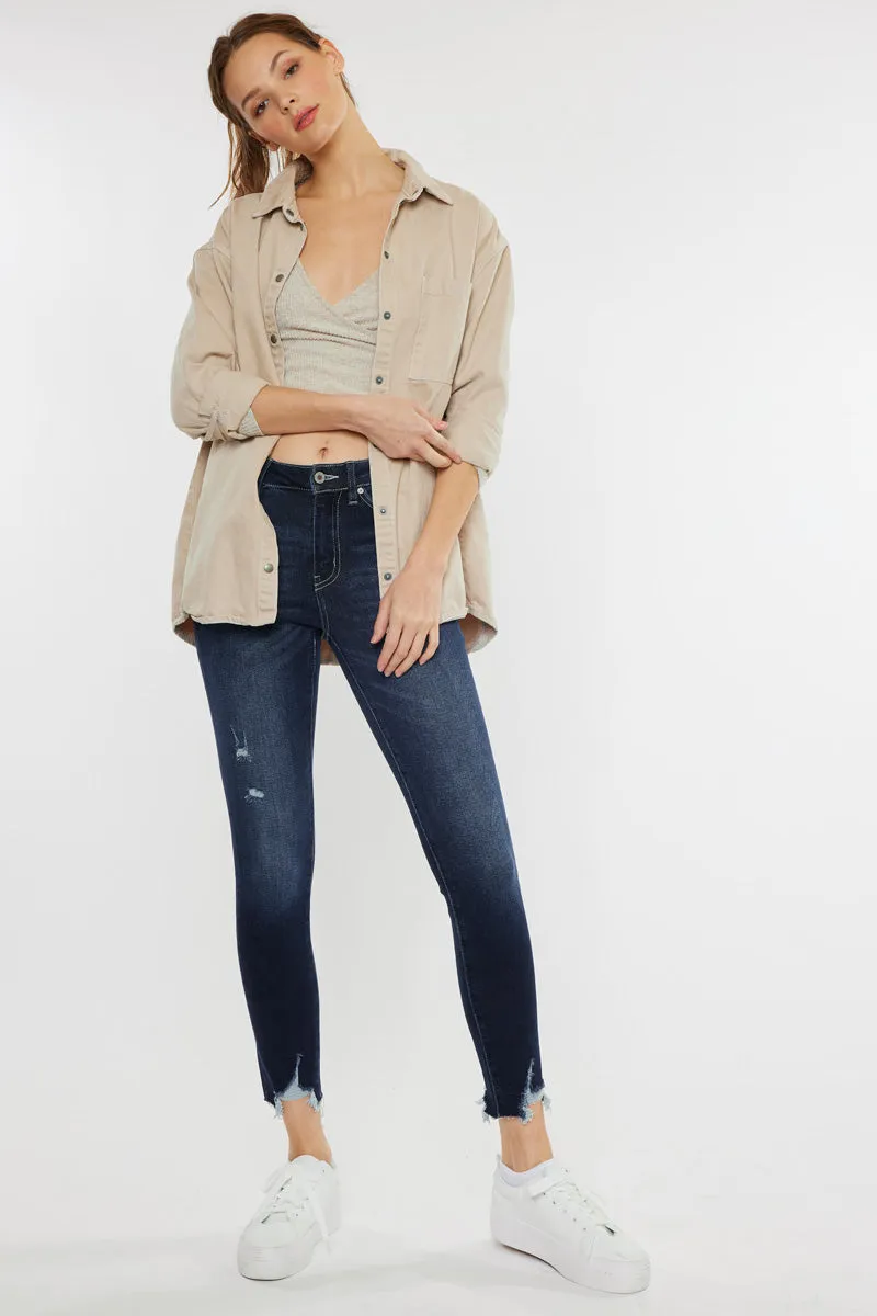 Aiya High Rise Ankle Skinny Jeans