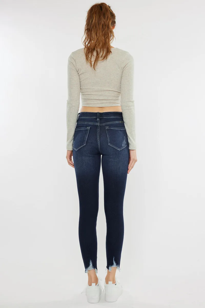 Aiya High Rise Ankle Skinny Jeans