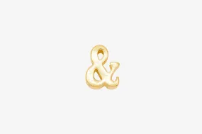 Ampersand "&" Bead Charm Wholesale 14K Gold, Solid 14K Gold, 310G