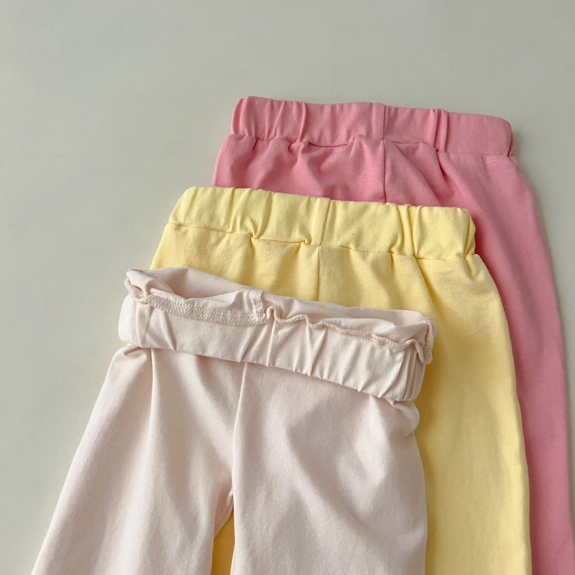 Baby Kid Girls Solid Color Pants Wholesale 24030131