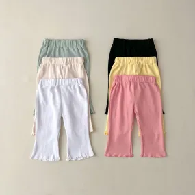 Baby Kid Girls Solid Color Pants Wholesale 24030131