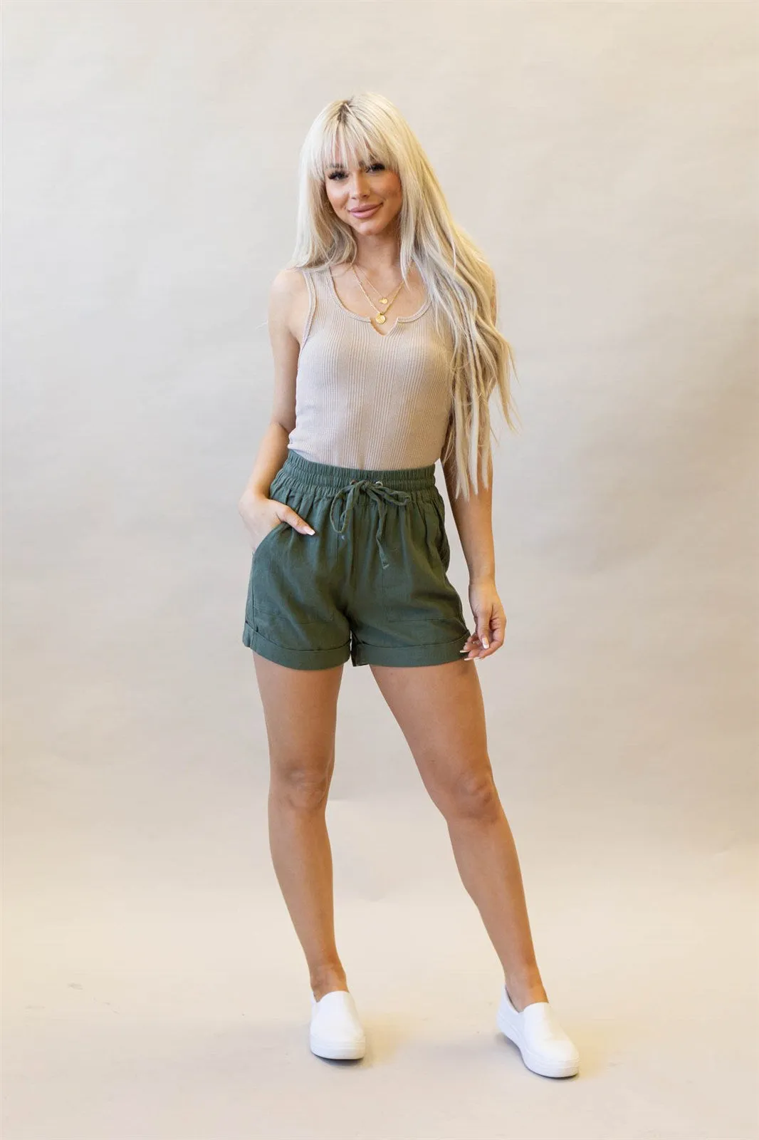 Beach Away Linen Shorts