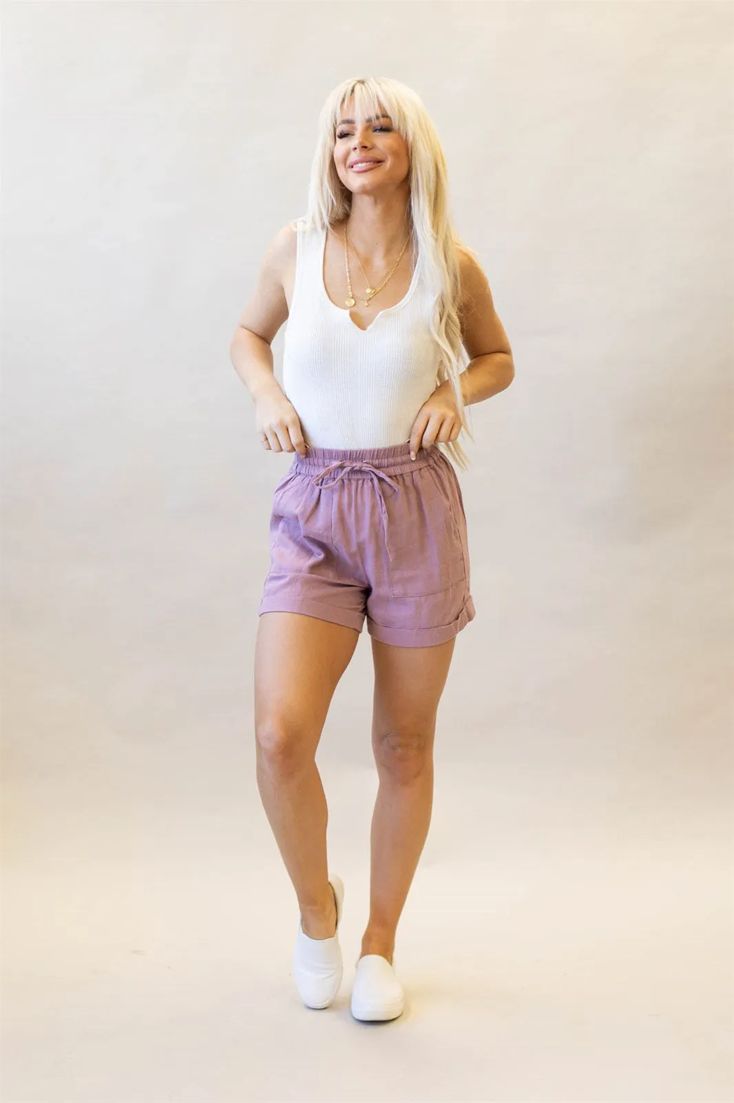 Beach Away Linen Shorts