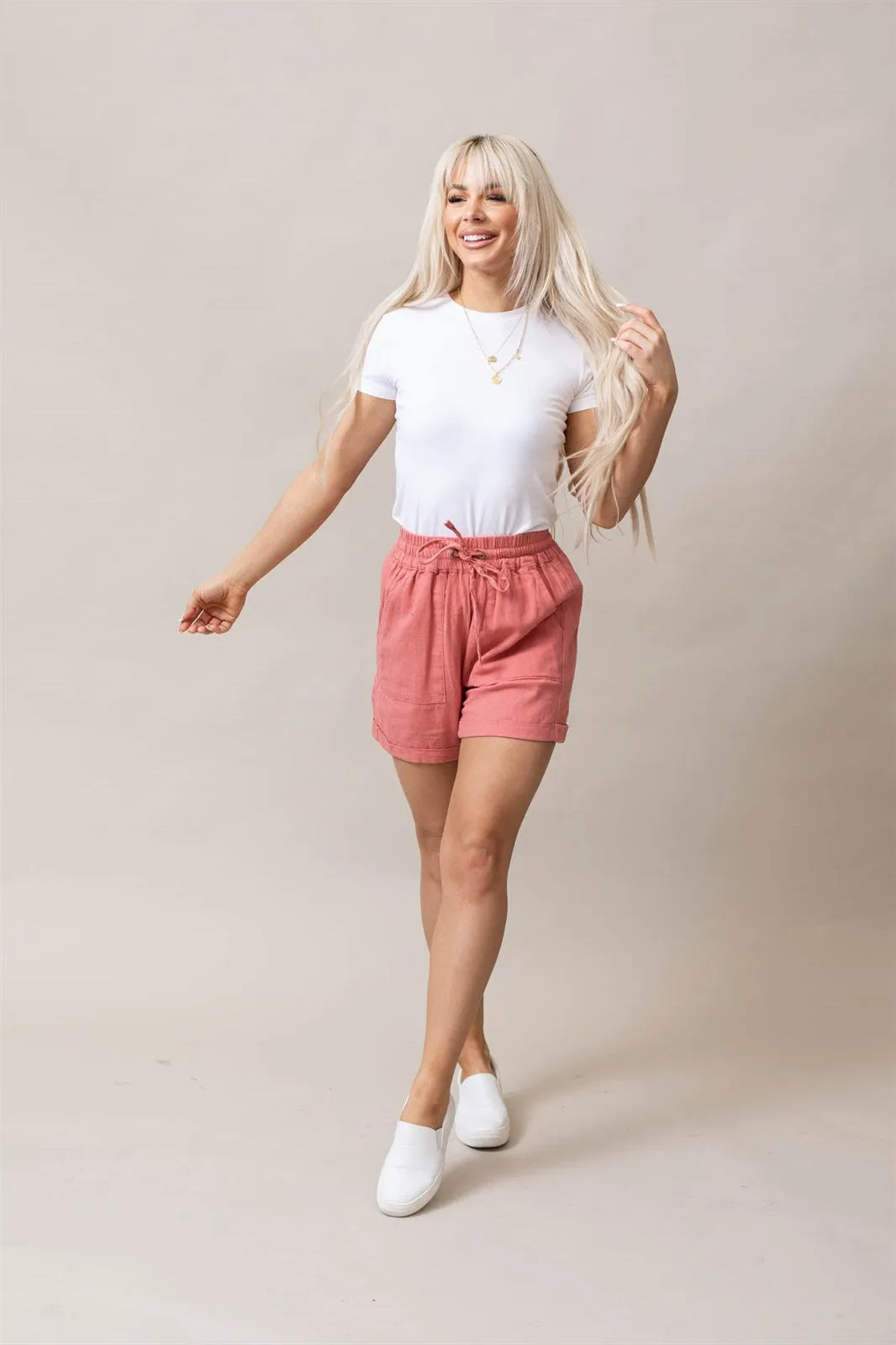 Beach Away Linen Shorts