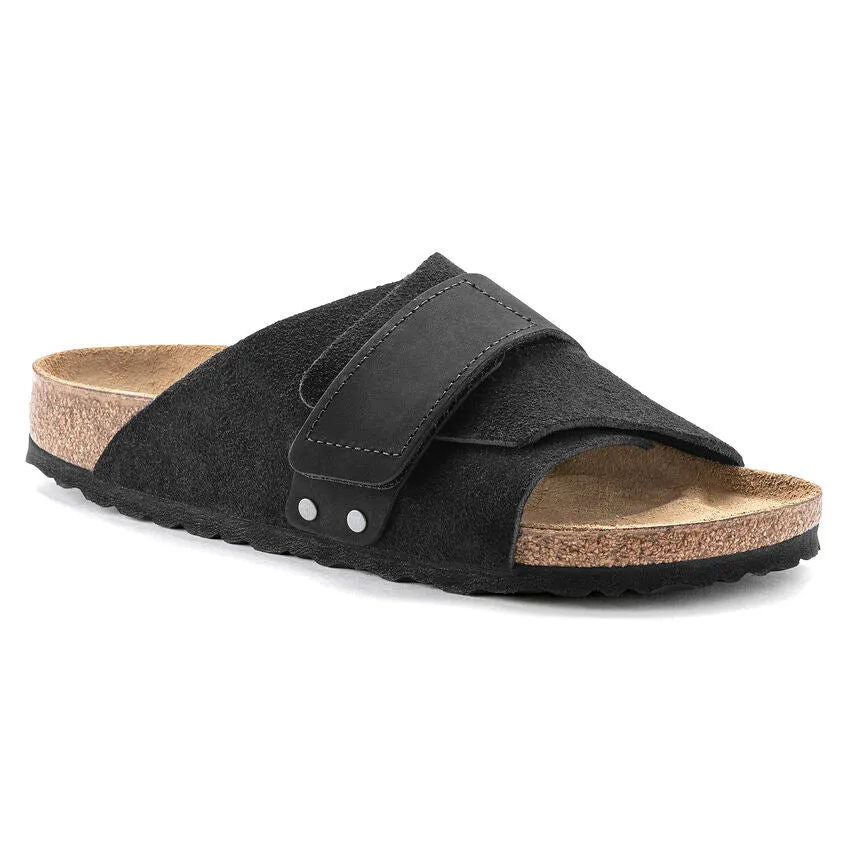 Birkenstock Kyoto VL Soft Suede & Nubuck Black