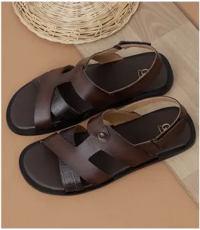 BM4850-DARKBROWN-Men Sandal