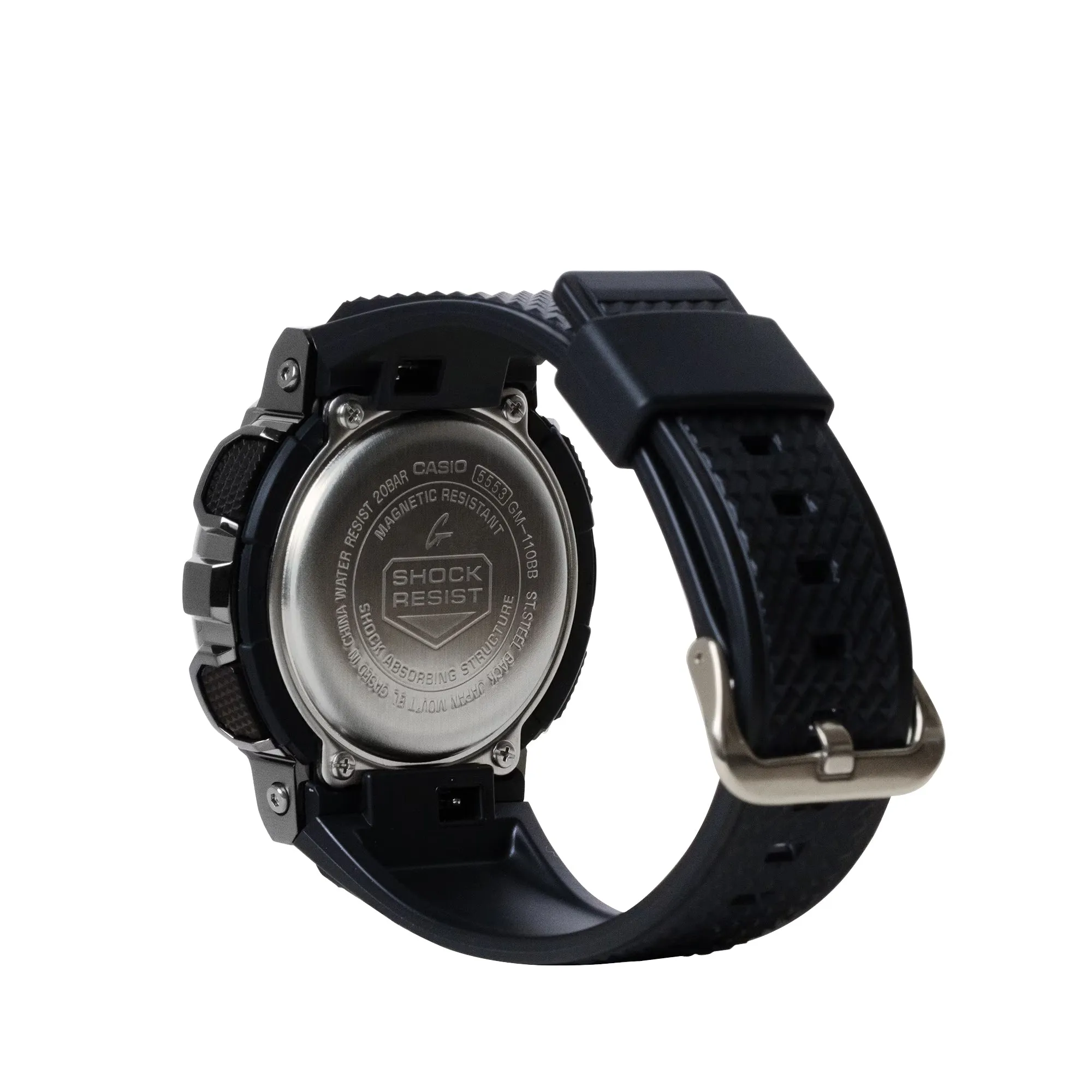 Casio G-Shock GM110BB-1A Black Edition Steel Metal Bezel Watch