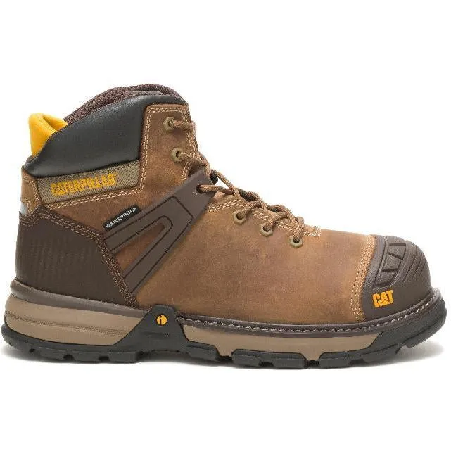 CAT Men's Excavator Superlite WP Soft Toe Work Boot - Beige - P51052