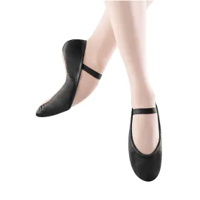 Child Dansoft Leather Full Sole Ballet Shoes - Black