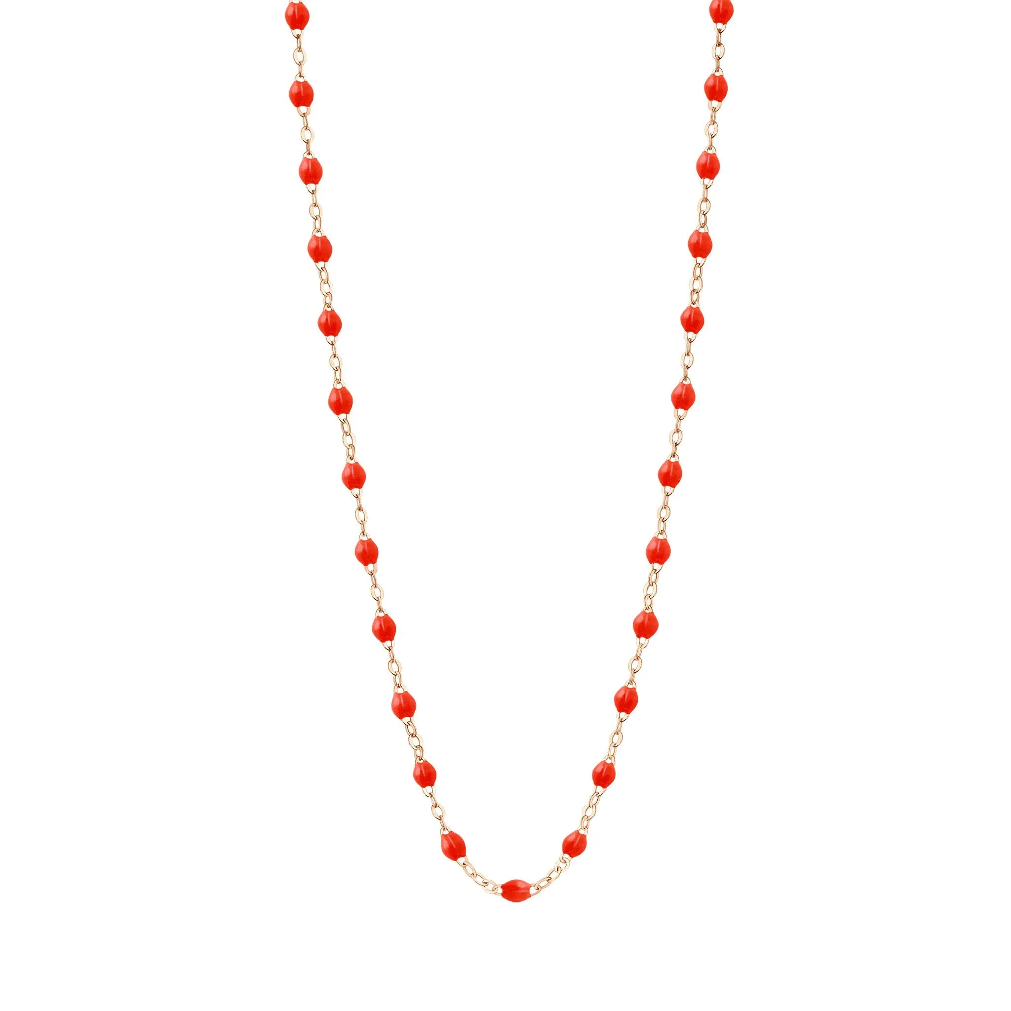 Classic Gigi Coral necklace, Rose Gold, 17.7"