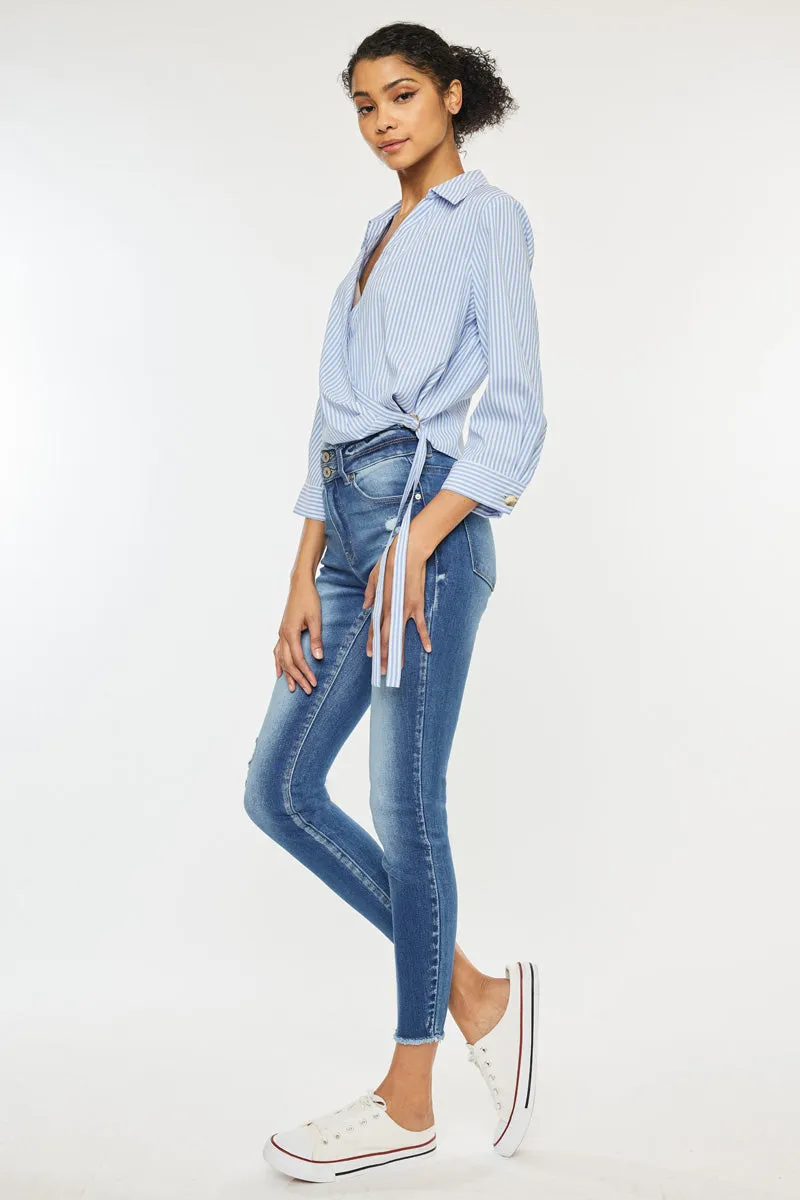 Danica High Rise Ankle Skinny Jeans