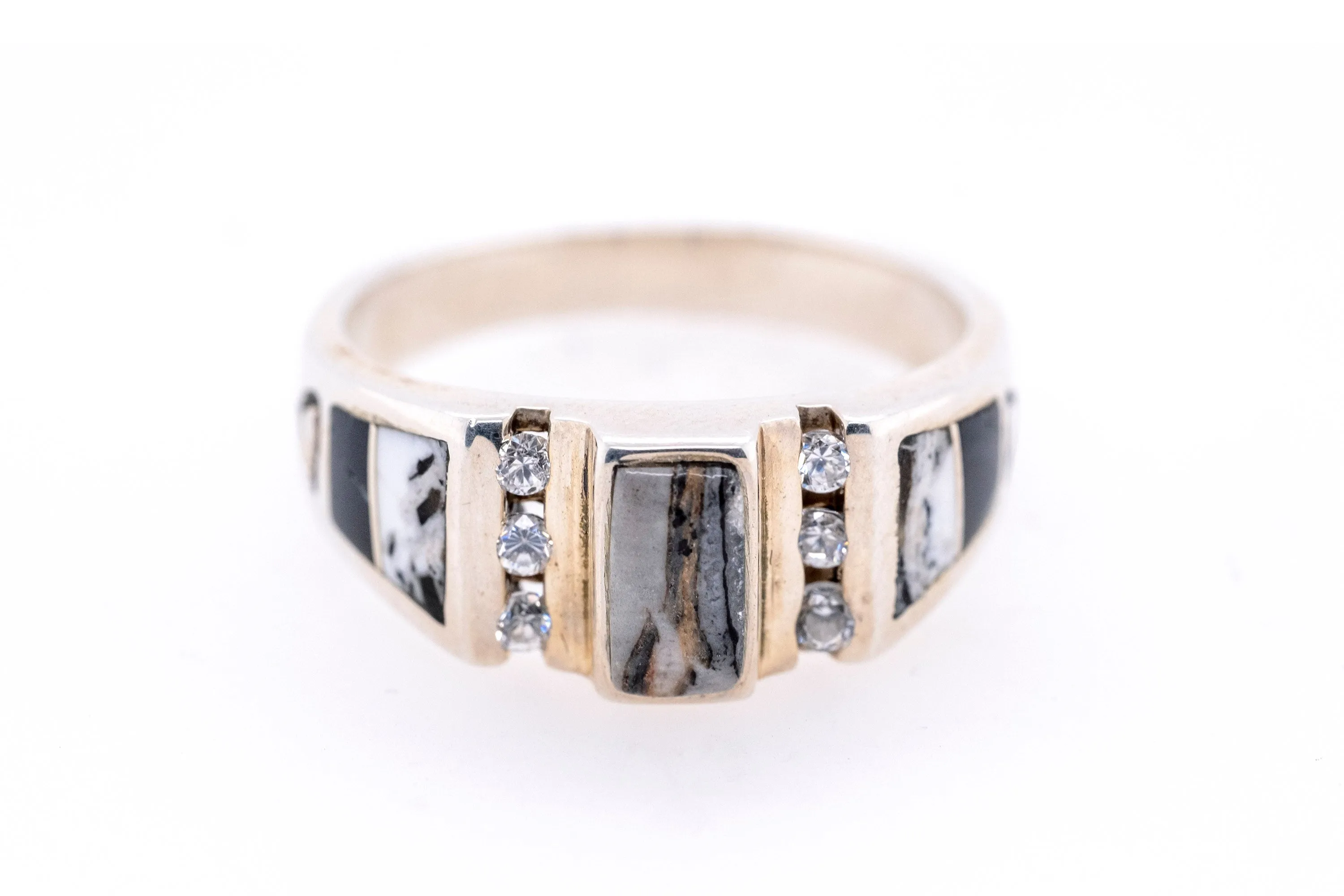 David Rosales White Buffalo CZ Ring