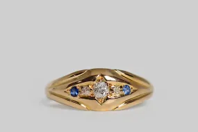 Edwardian OMC Diamond Cruciform Band