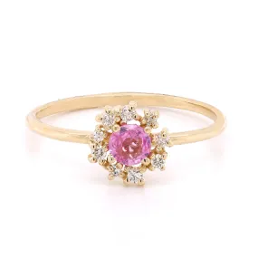 Florence II | pink sapphire & diamonds