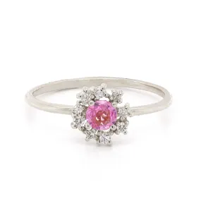 Florence | pink sapphire & diamonds