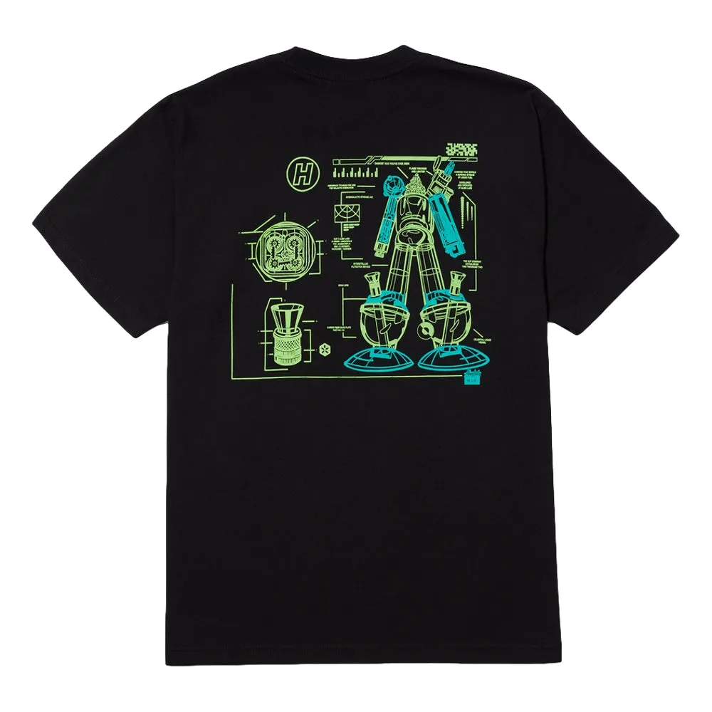 HUF HUF X ALIENLABS H-TYPE 420 S/S TEE-BLACK