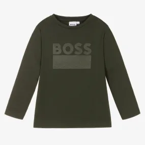 Hugo Boss Boys L/S Shirt w/Logo _Black J25M16-09B