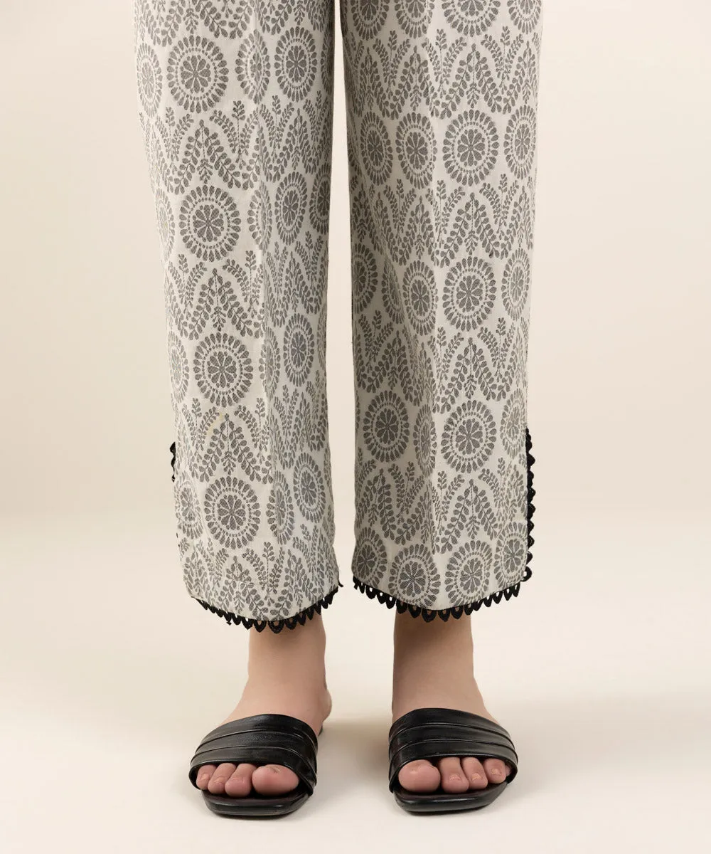 Jacquard Straight Pants