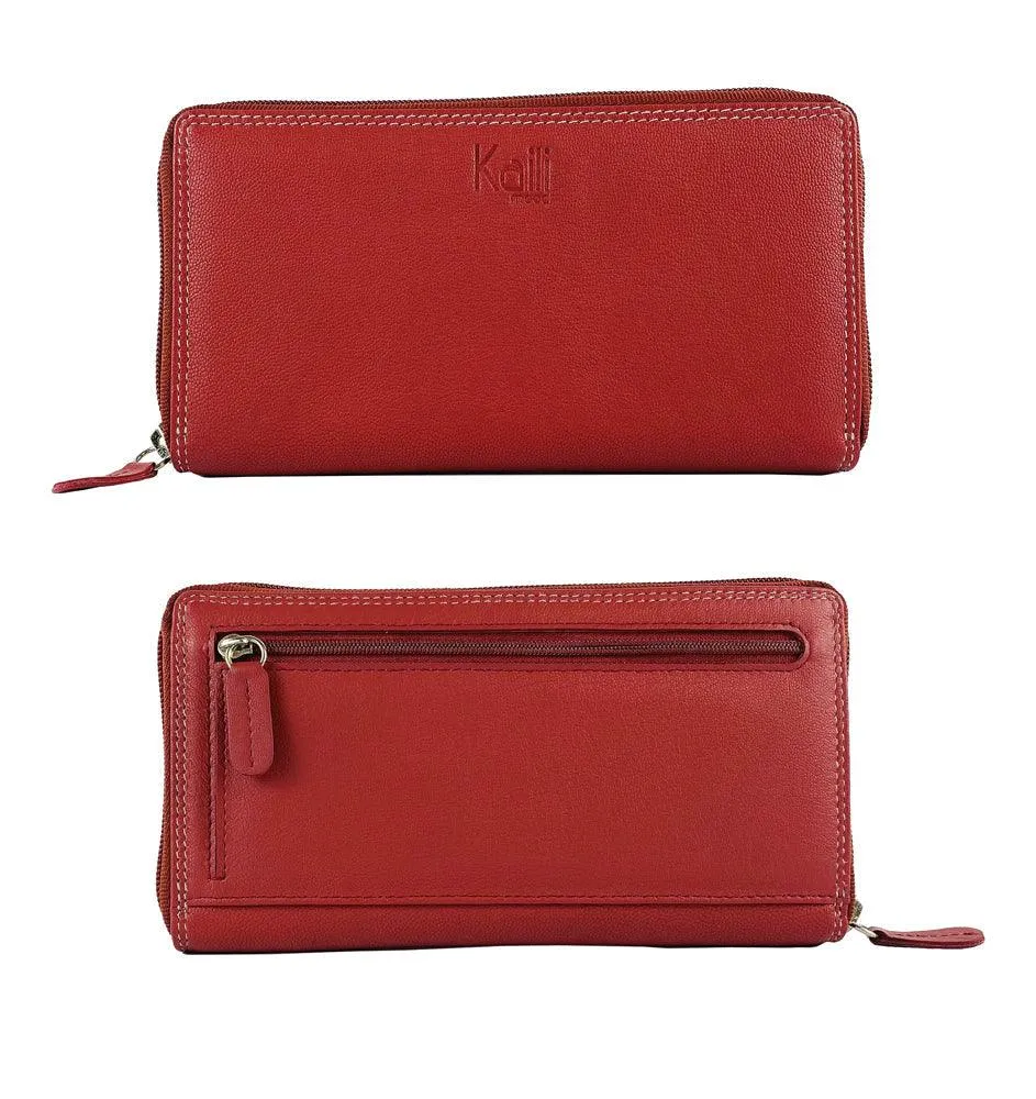 K10238VB | Women's wallet in genuine full-grain leather