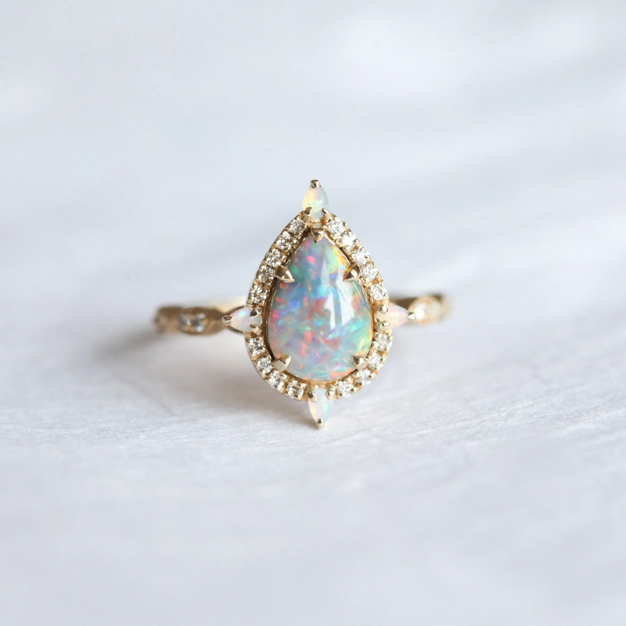 Kathleen Pear Opal Ring