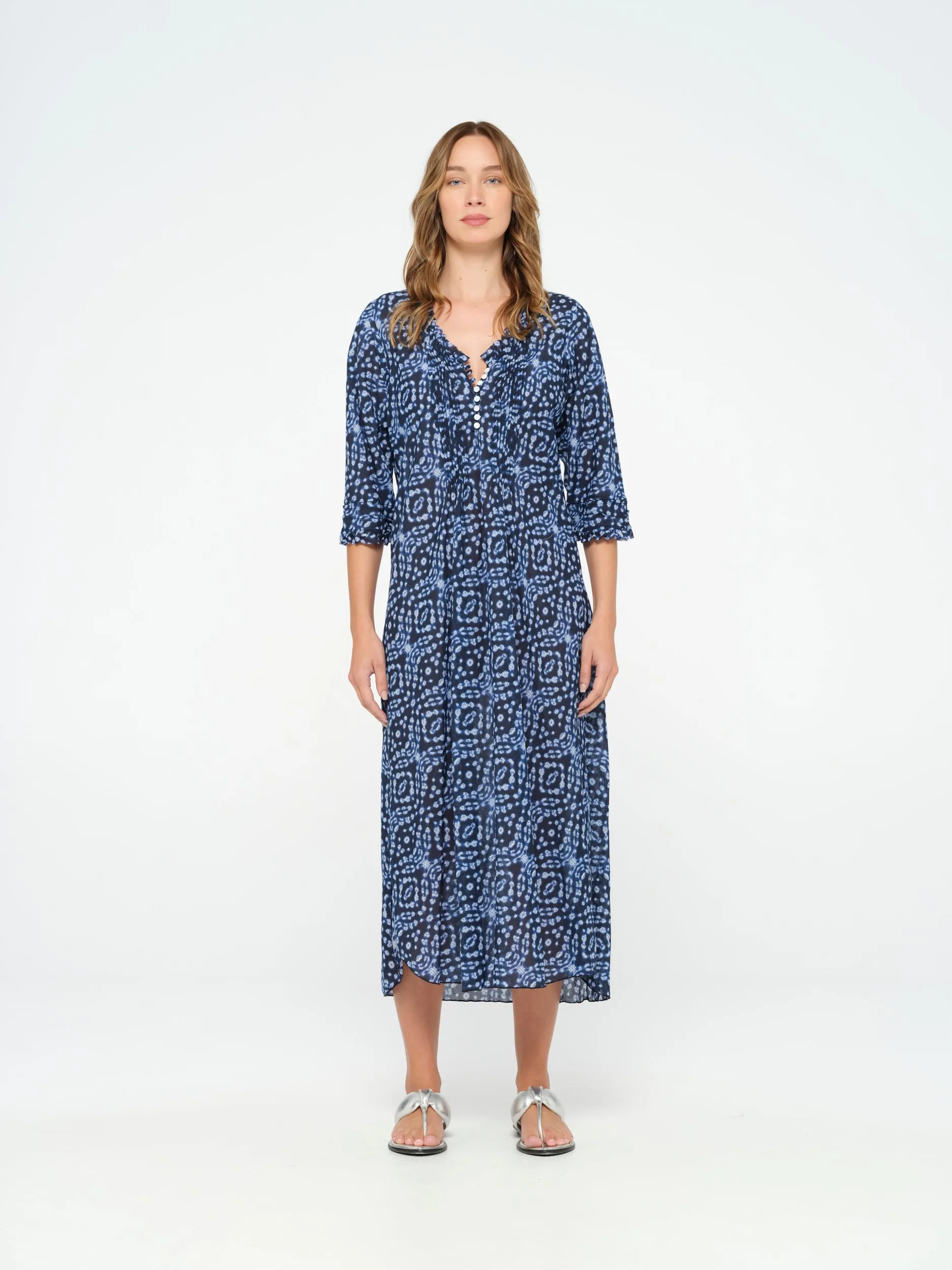 Kyoto Long Poppy in navy by Oneseason