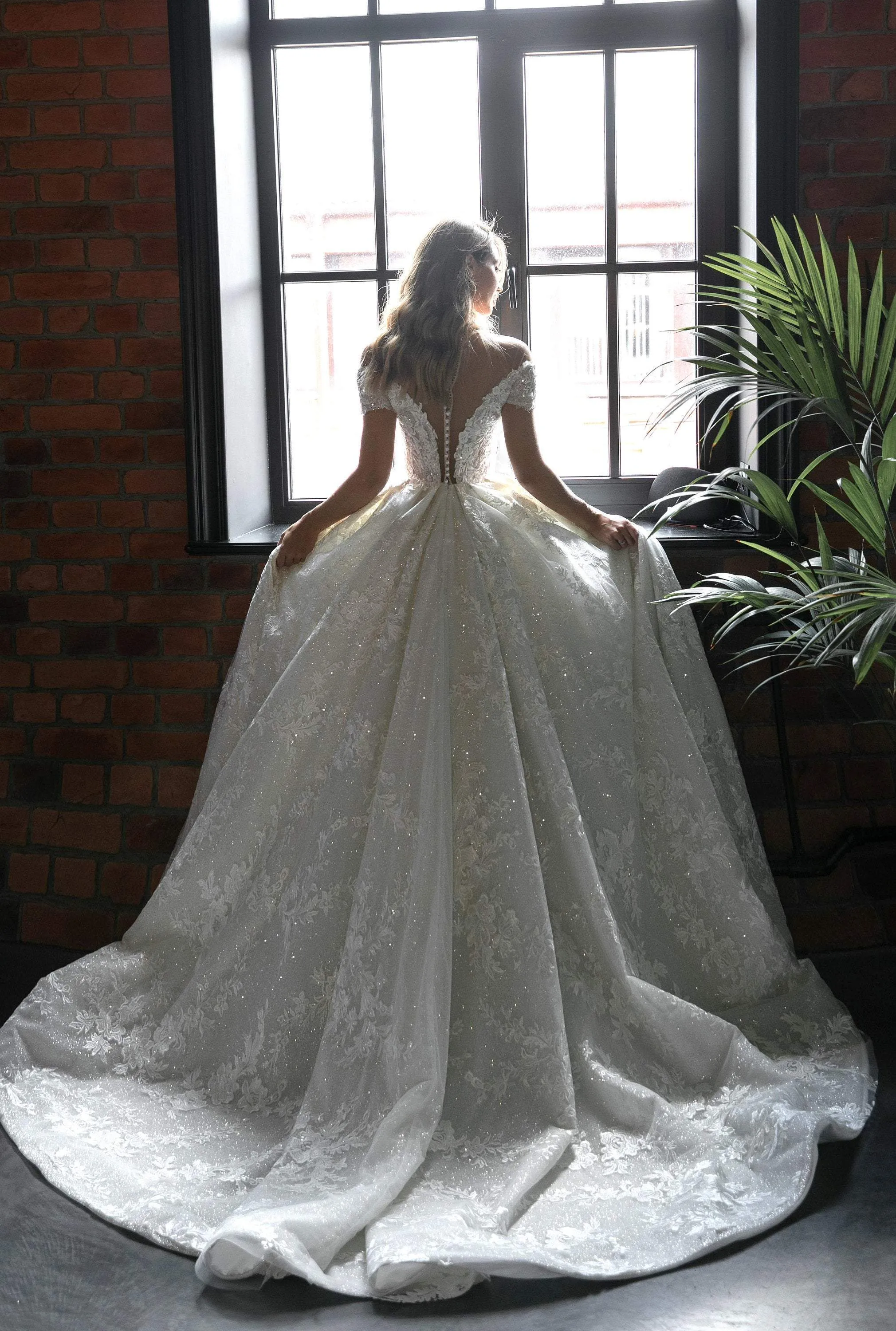 Lace Off-the-Shoulders Wedding Dress Charlotte