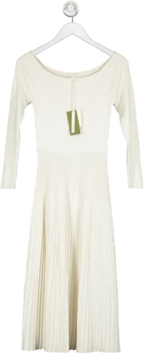 lilysilk Cream The Vivi Knit Dress UK S