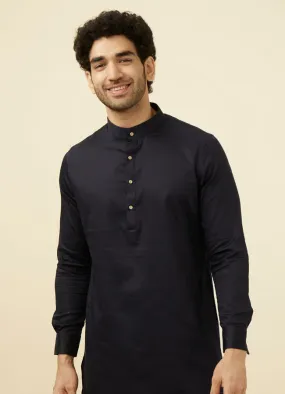 Manyawar Deep Blue Kurta Set