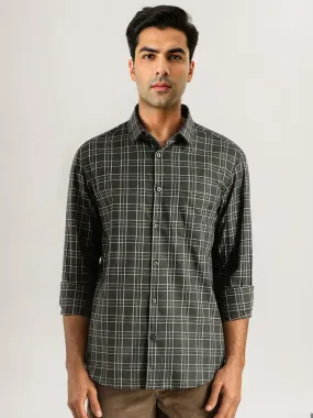 Men Checked Full Sleeve Cotton Shirt