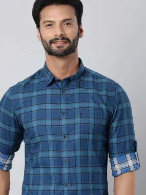 Men Checked Full Sleeve Cotton Shirt