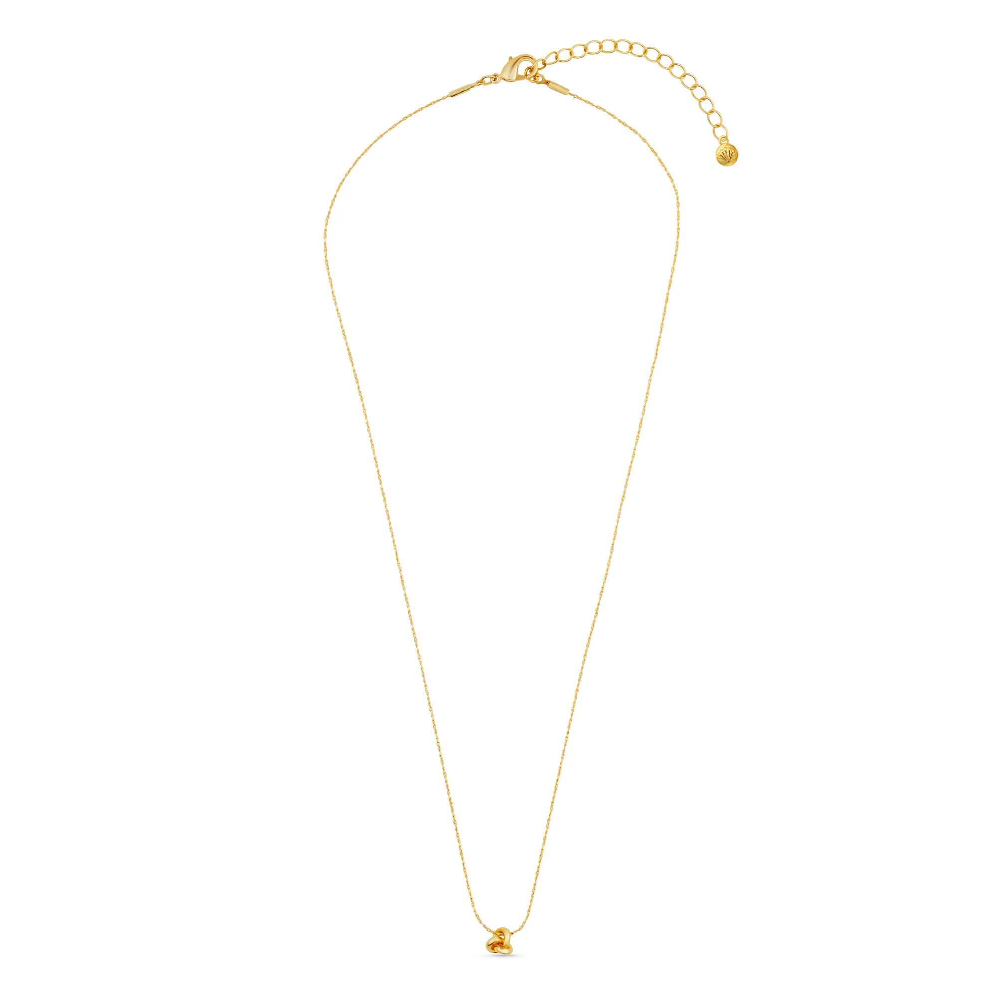 Mini Knot Fine Collar Necklace - Gold