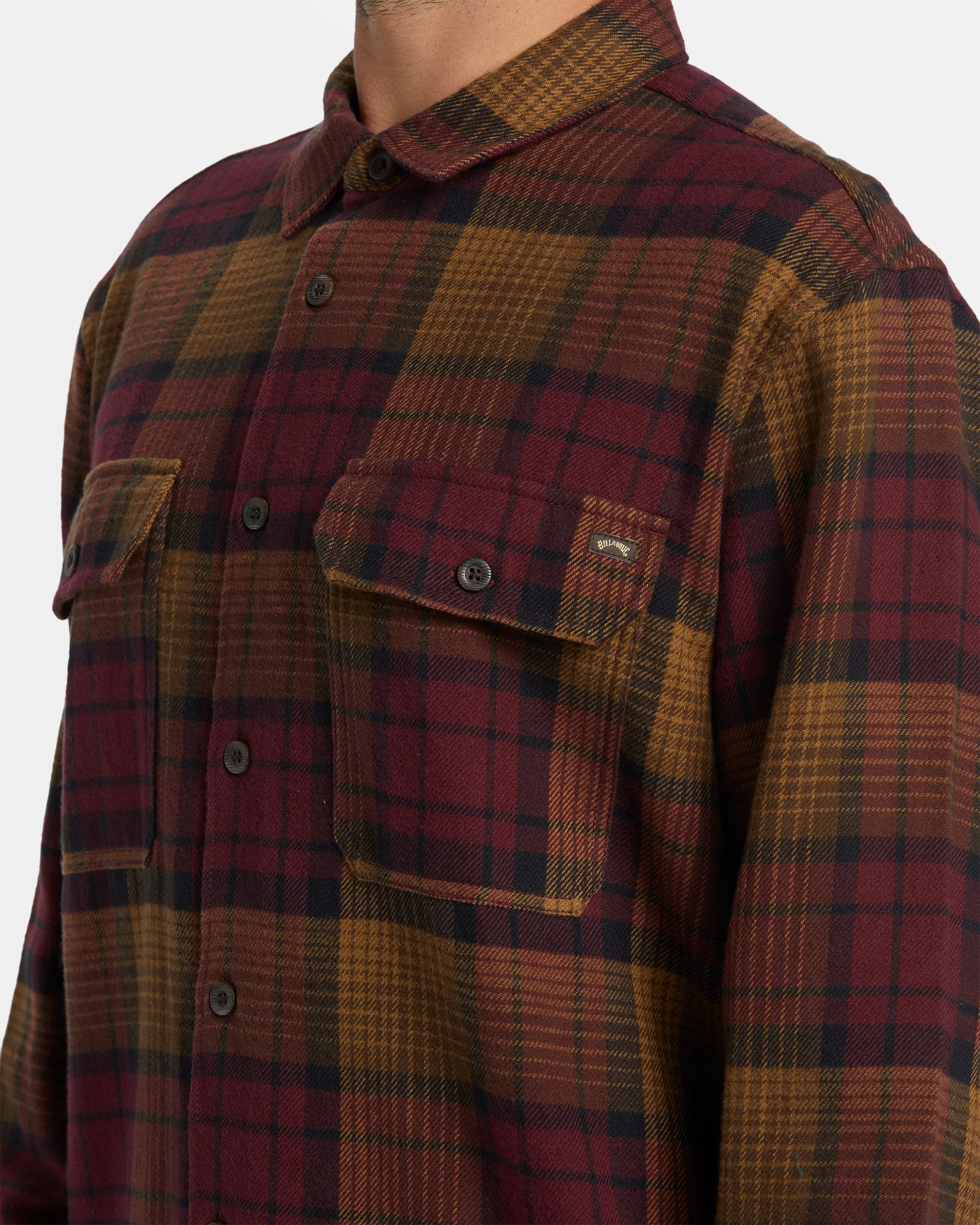 Offshore Long Sleeve Flannel Shirt - Port