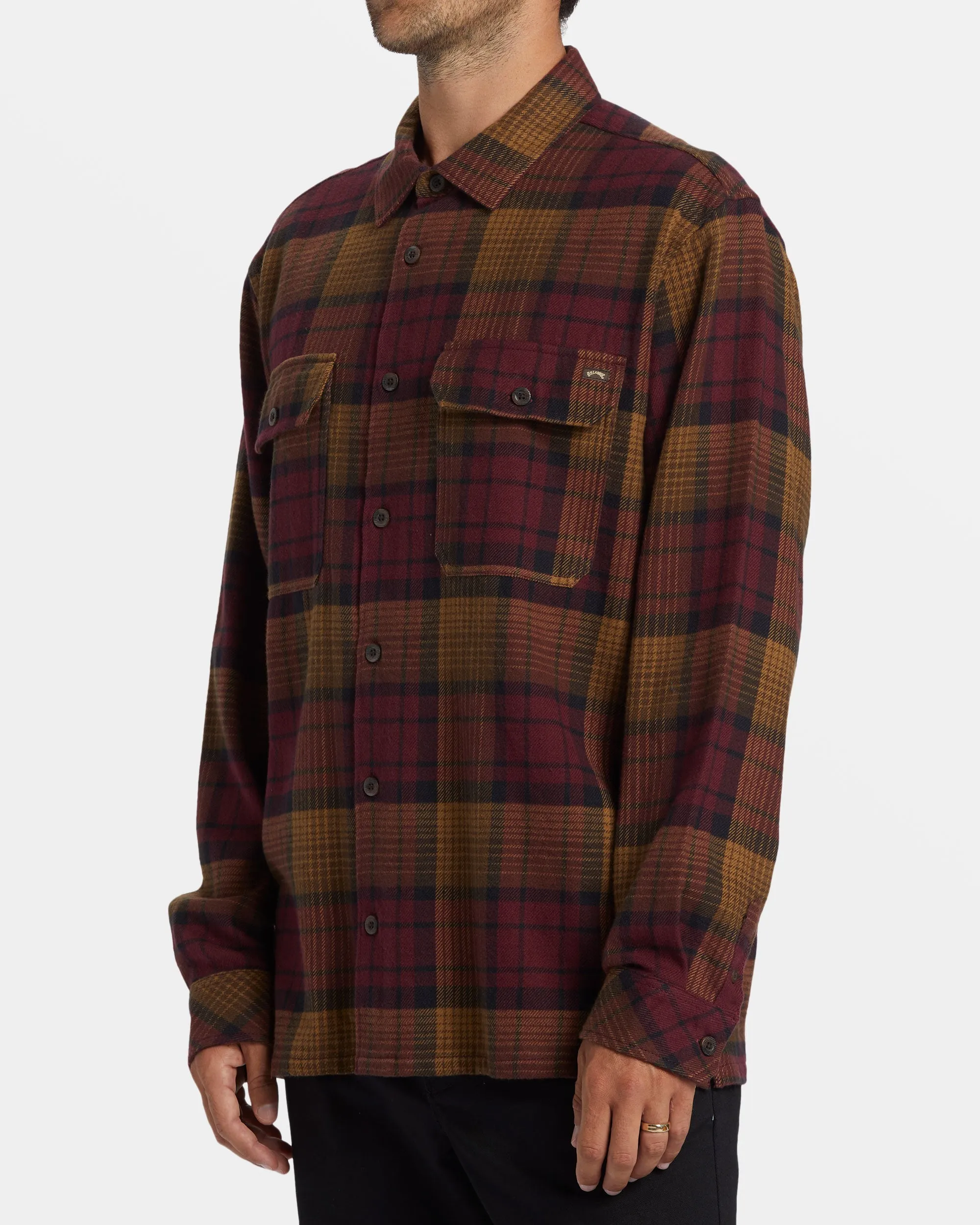 Offshore Long Sleeve Flannel Shirt - Port