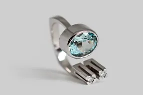 Ole Lynggaard Aquamarine & Diamond Ring