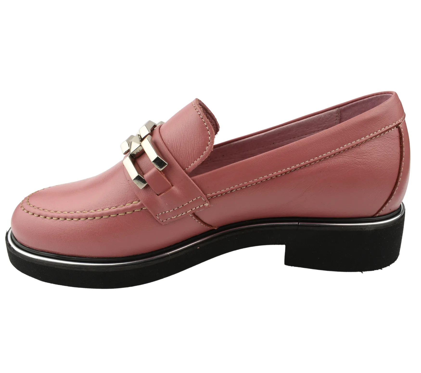 Pantofi casual, dama, ADA SHOES, 2211-10 roze, piele naturala