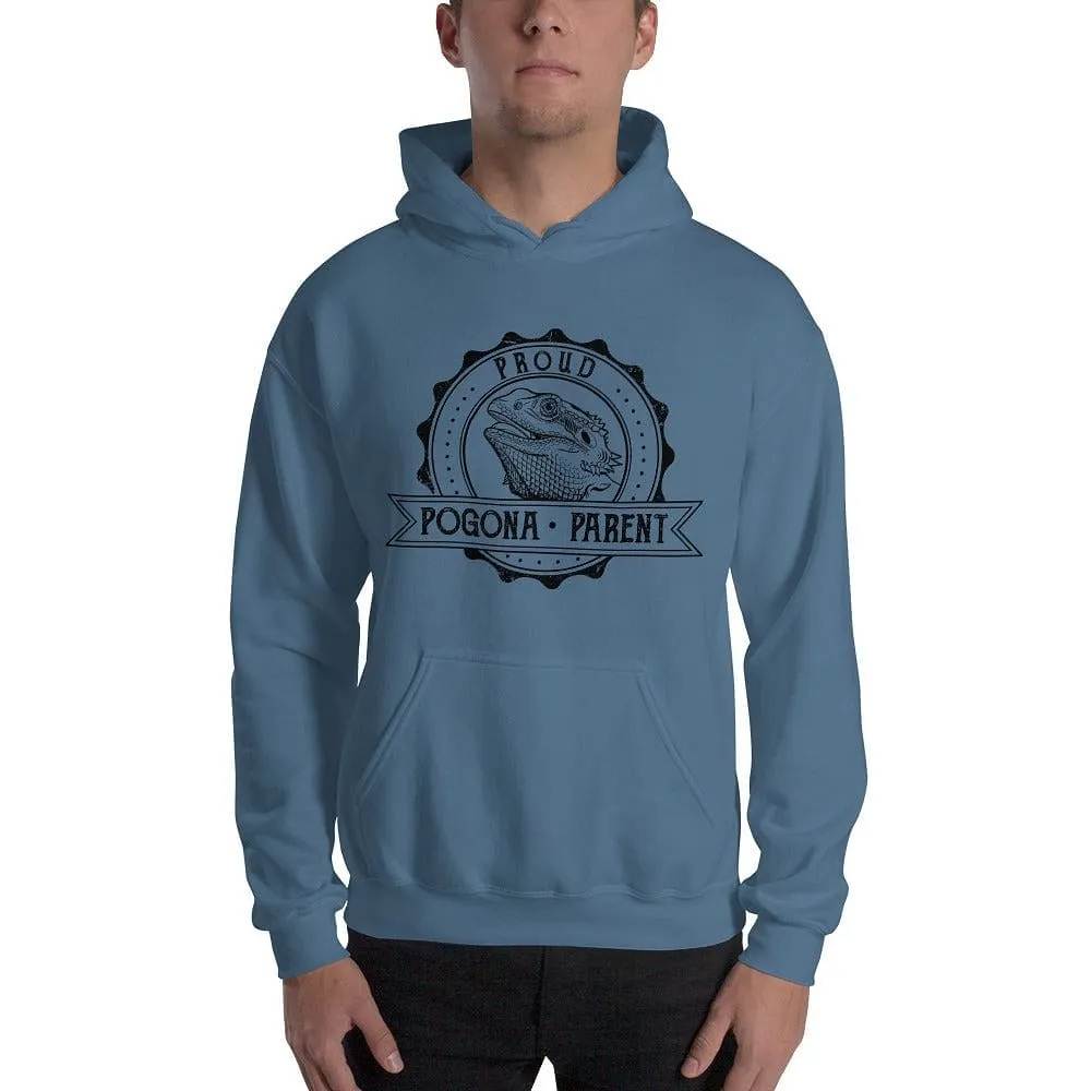 Proud Pogona Parent, Bearded Dragon Hoodie, Reptile Gift Pullover