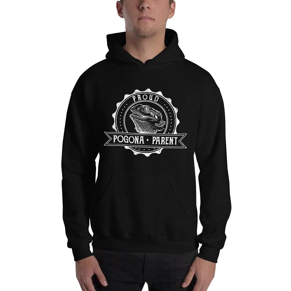 Proud Pogona Parent, Bearded Dragon Hoodie, Reptile Gift Pullover