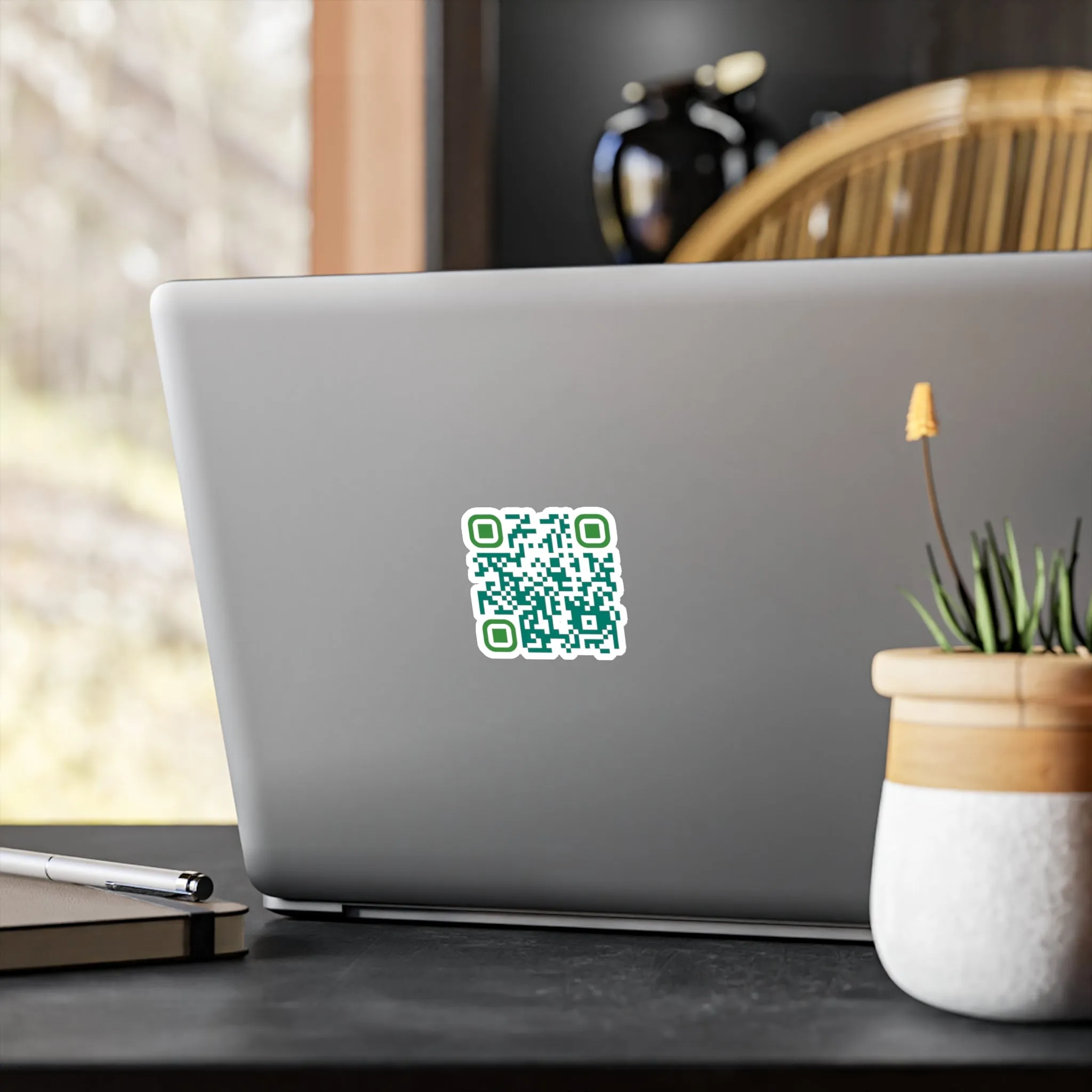 QR Code Waterproof Kiss-Cut Vinyl Decal/Sticker - Block Her on Everything