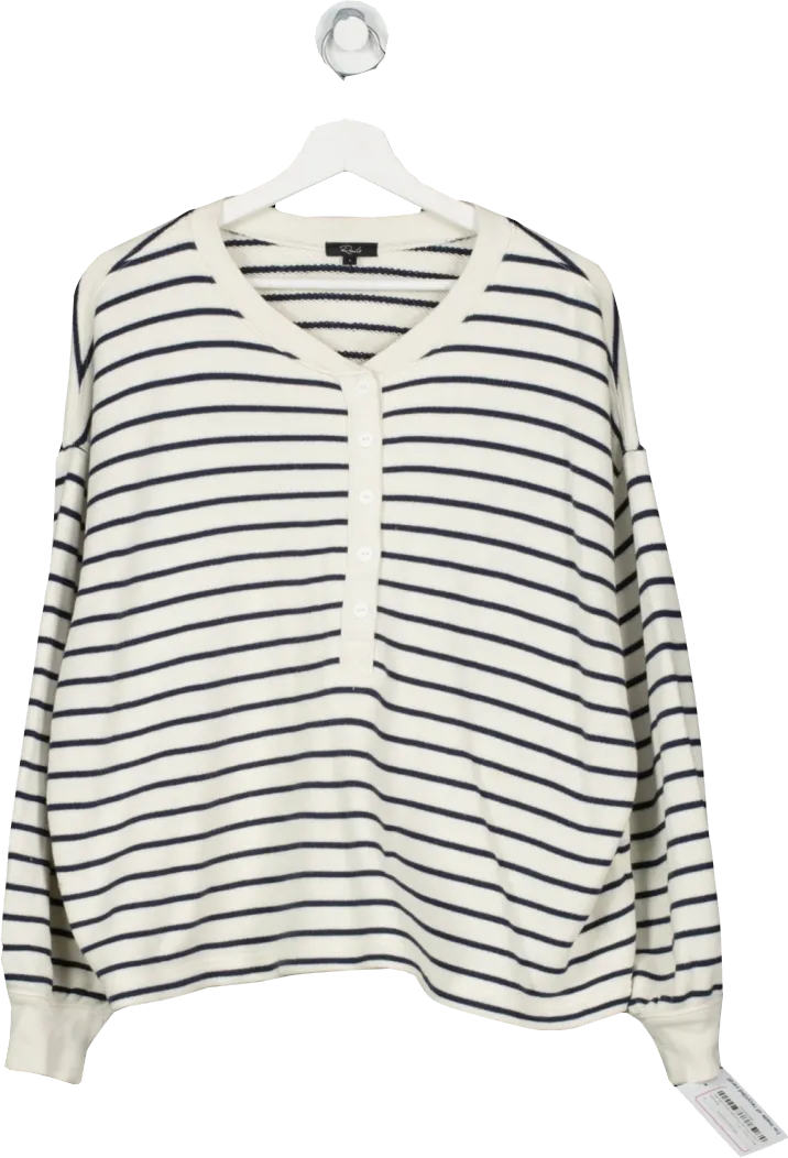 Rails Cream Joan Striped Sweatshirt UK L