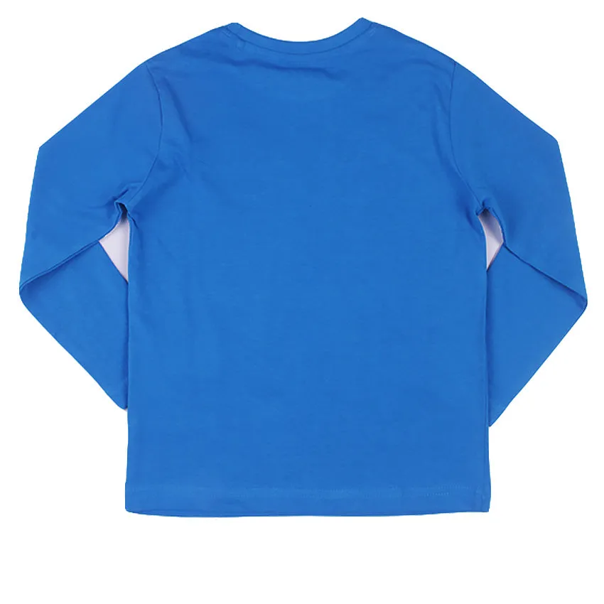 REDTAG Blue Casual Graphic T-Shirt for Boys