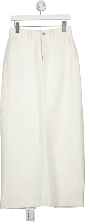 Reformation Cream Myles Maxi Skirt W26