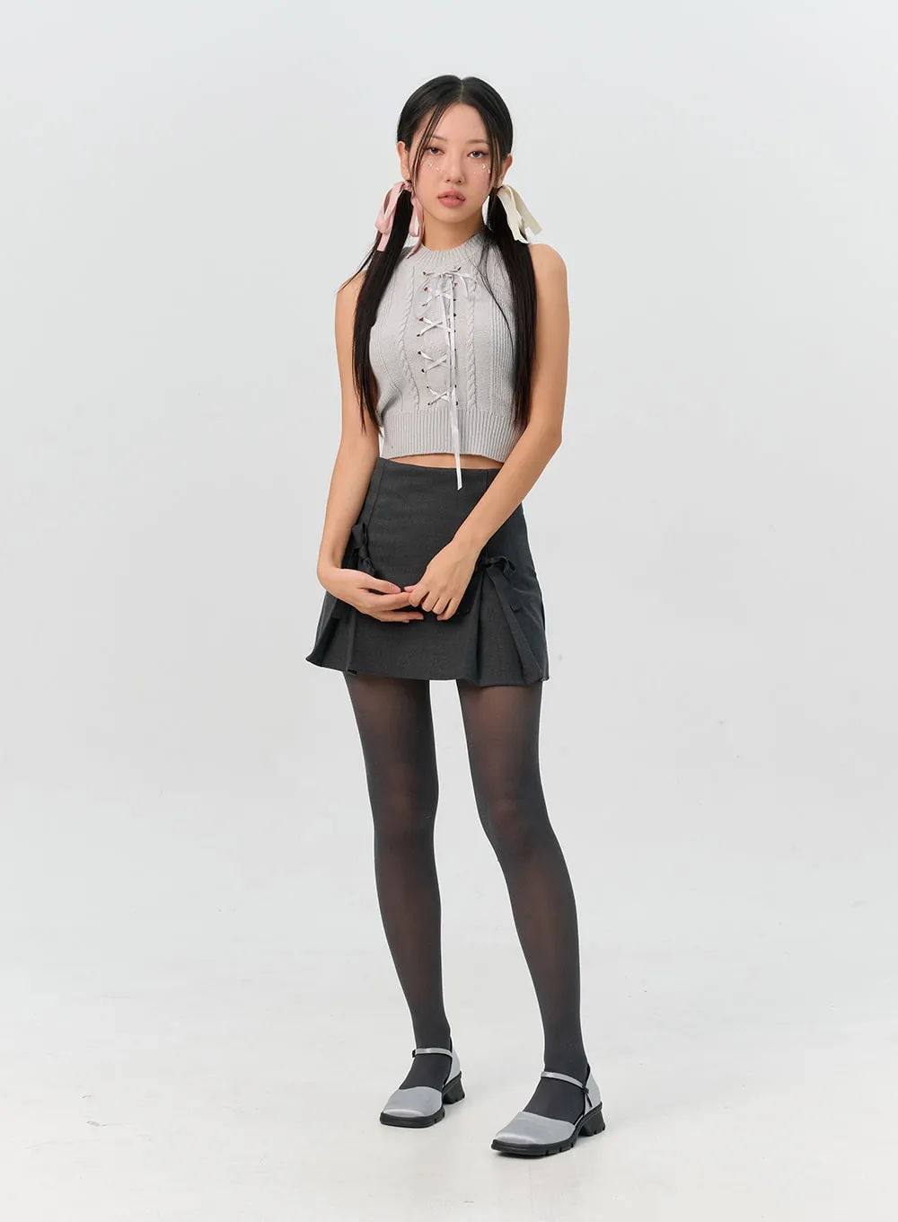 Ribbon Mini Skirt IN301