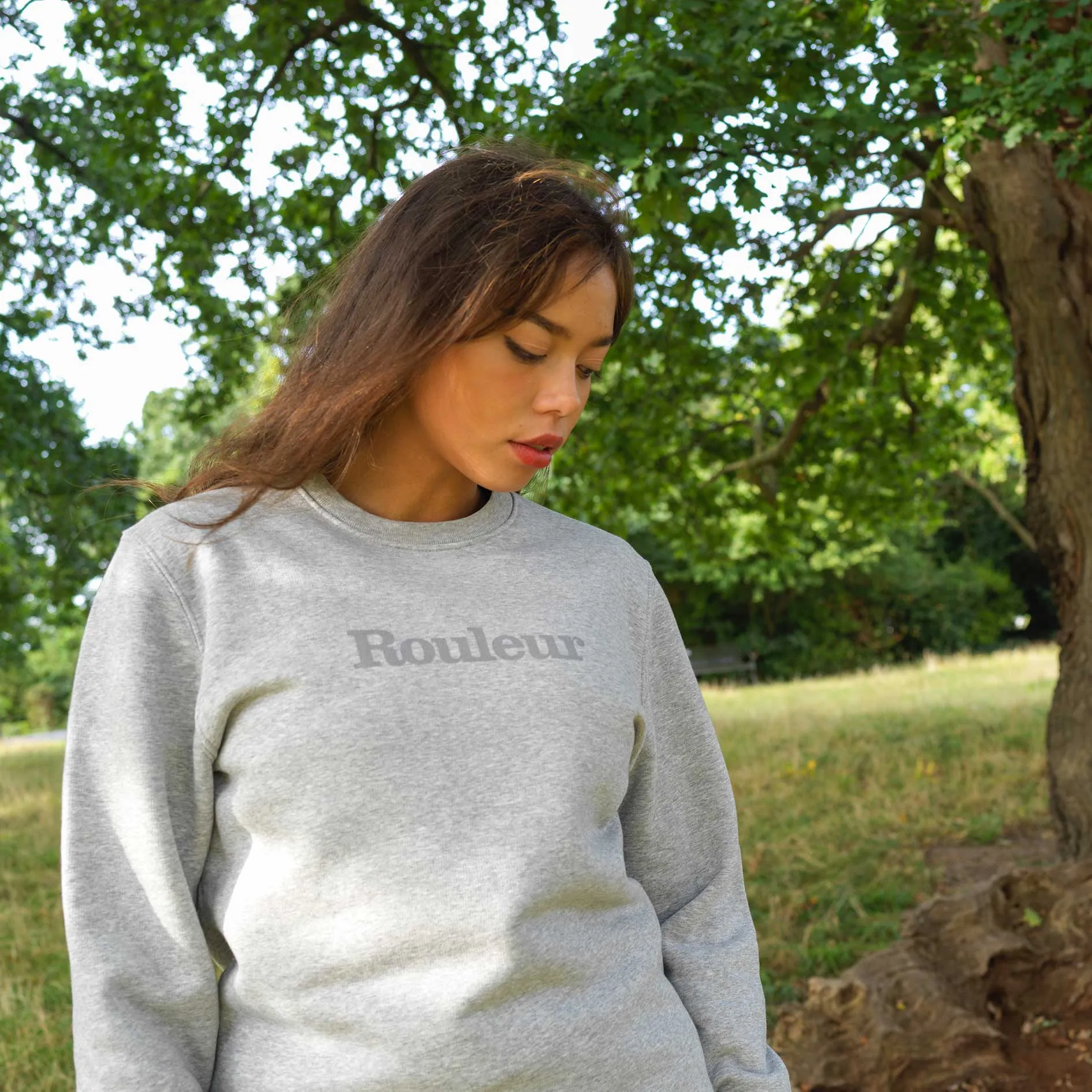 Rouleur Logo Organic Sweatshirt - Unisex - Grey