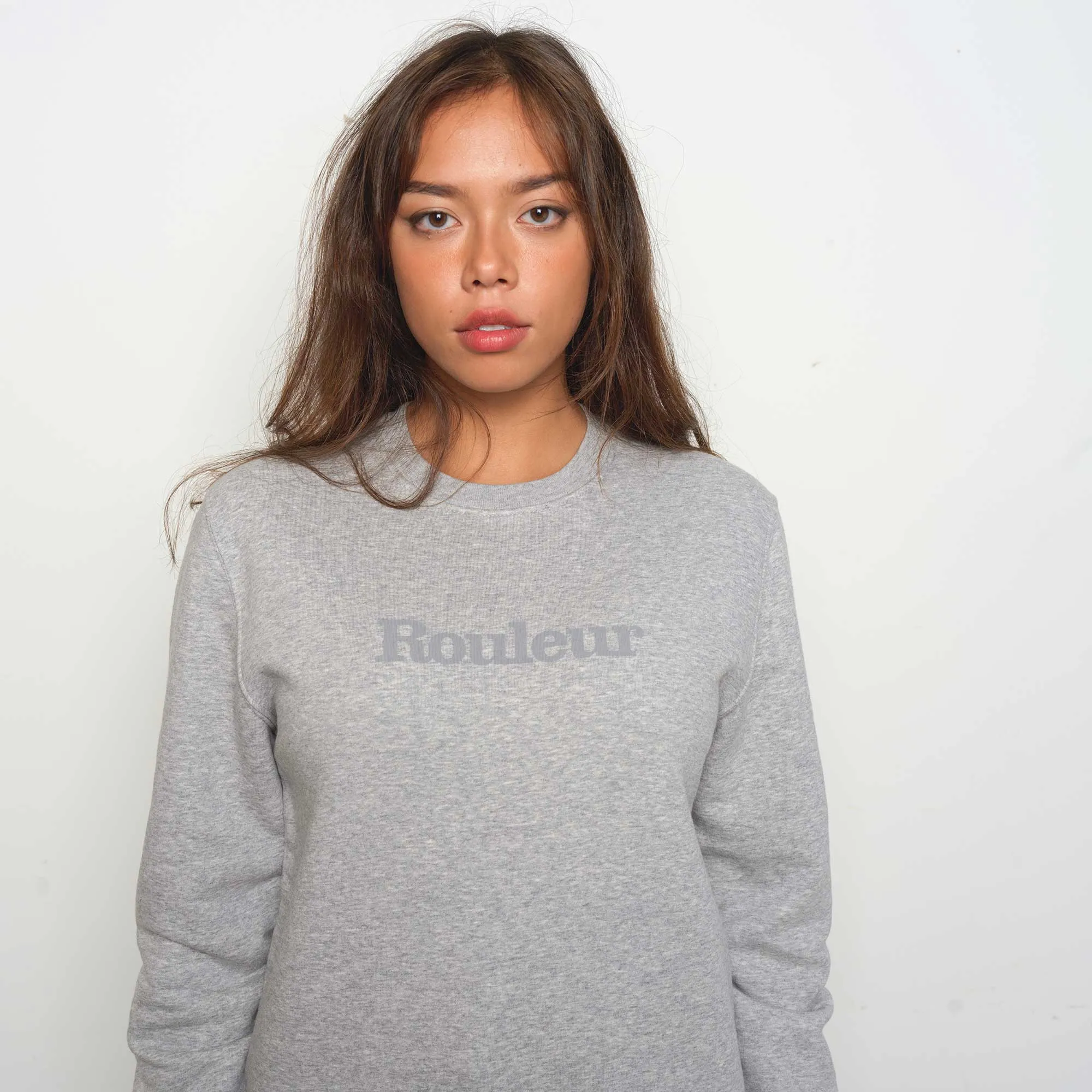 Rouleur Logo Organic Sweatshirt - Unisex - Grey