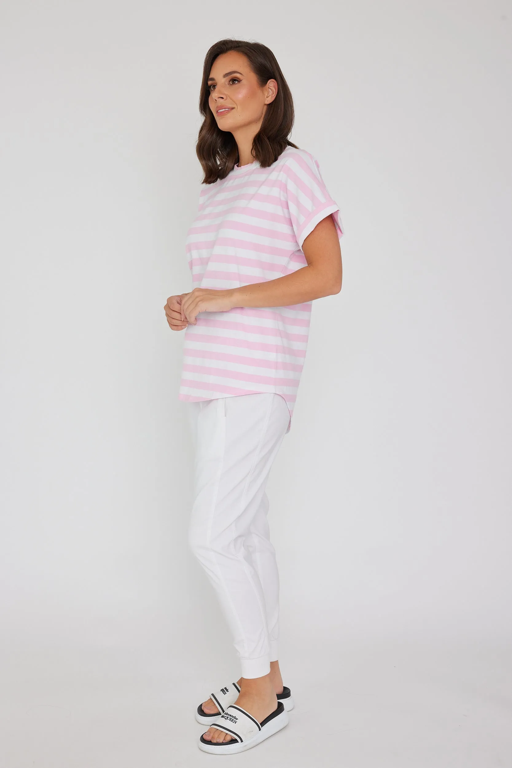 SANFORD Pink & White Stripe