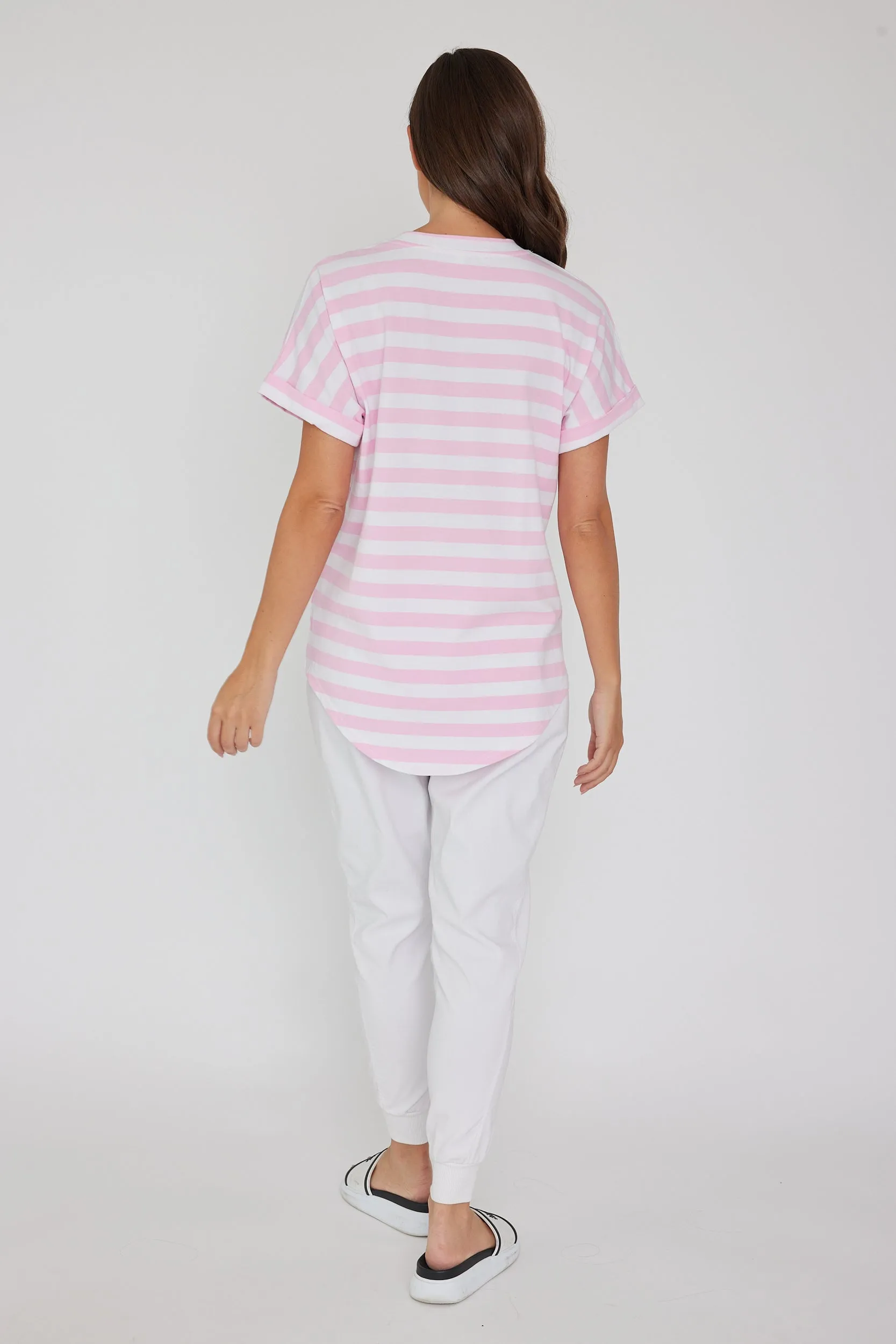 SANFORD Pink & White Stripe