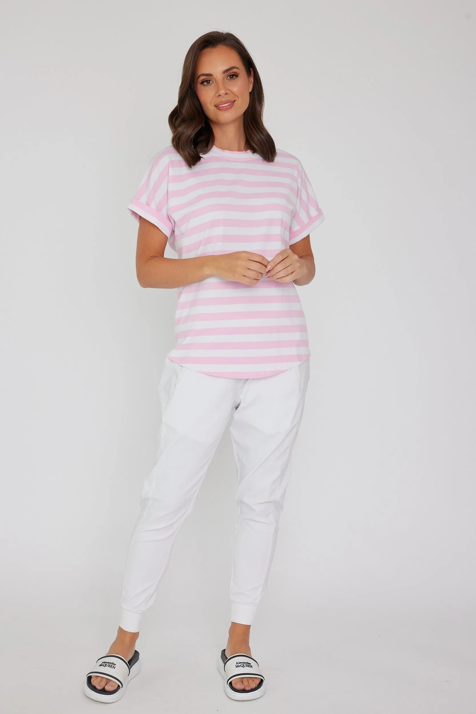 SANFORD Pink & White Stripe