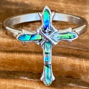 Sea Shell Cross Ring - R71